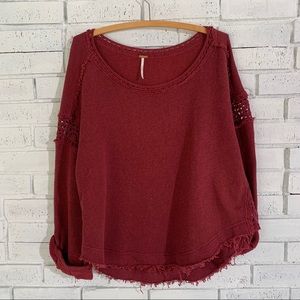 Free People Oversized Sweatshirt Pullover